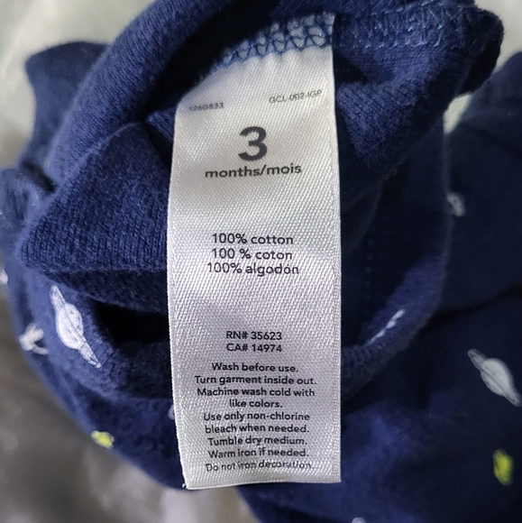 Carter's Baby Boy 3pc Short Sleeve Onesie Bodysuit Bundle Size 3M - Picture 7 of 7